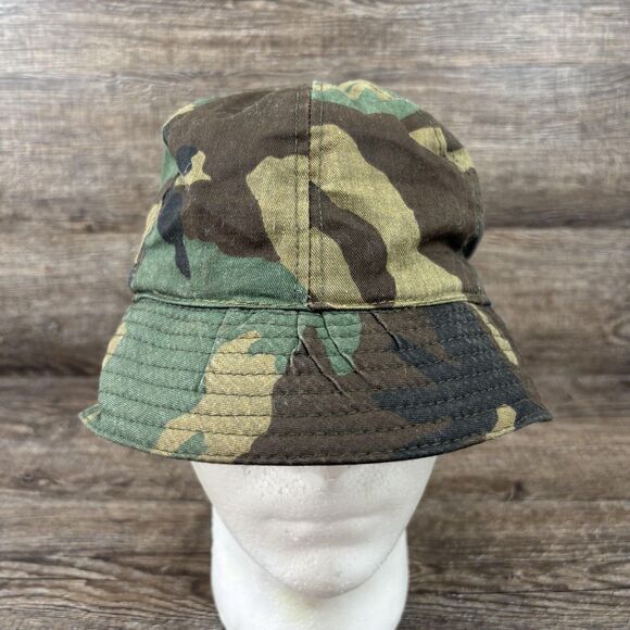 VINTAGE Columbia Hat Bucket Fitted Mens Medium Camo GORE-TEX Thinsulate 80s - Picture 1 of 10